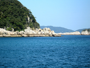 早崎鼻と福江の海