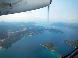 上空から見た福江島